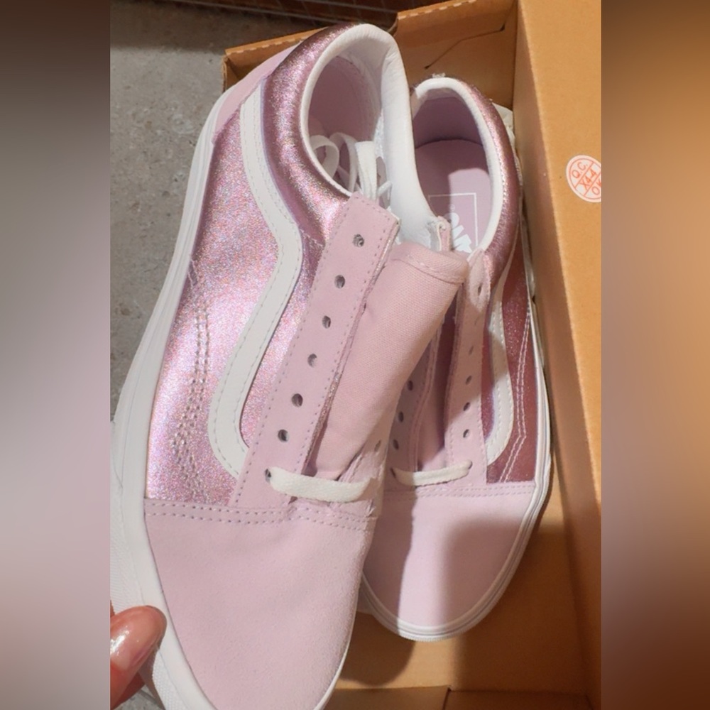 Vans Women's Metallic Lavender Sneakers - Picture 4 of 4